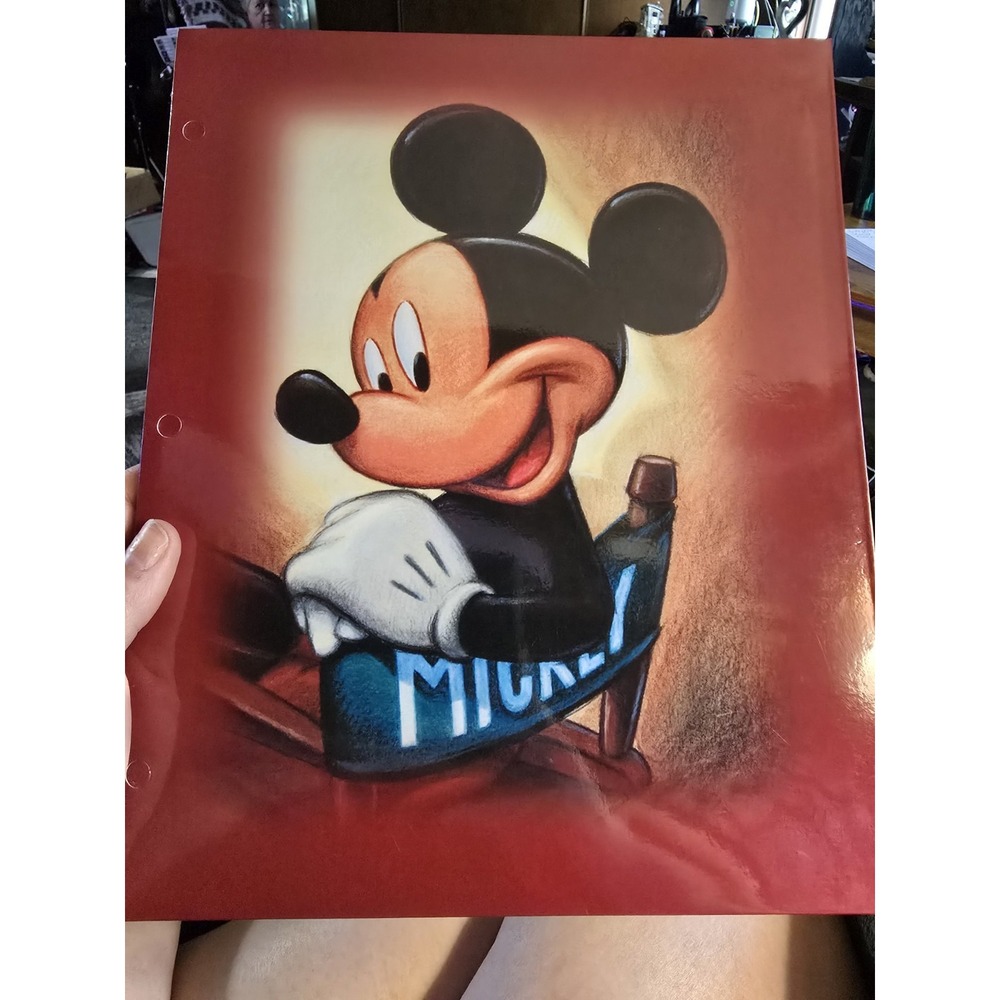 Vintage 90s Mickey‎ Unlimited MiickeyMouse & Tigger Folders Lot Of 2
